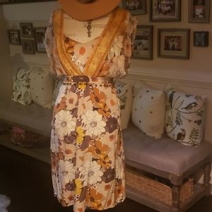 Boho midi floral dress